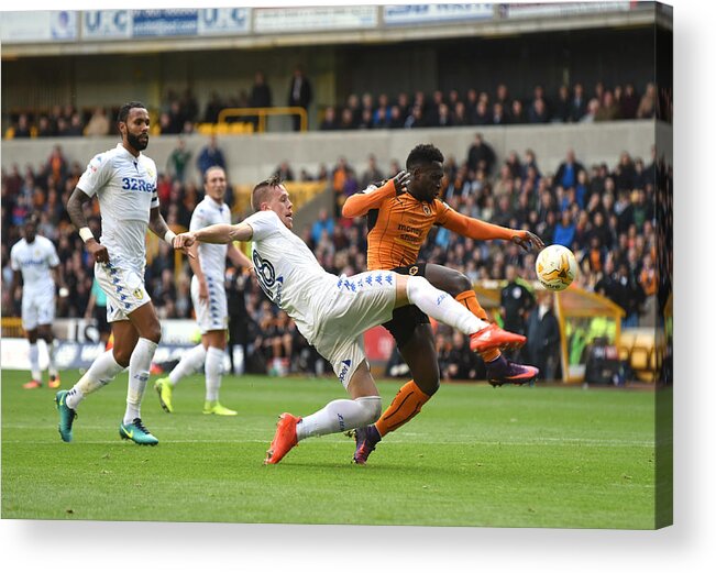 People Acrylic Print featuring the photograph Wolverhampton Wanderers v Leeds United - Sky Bet Championship by Sam Bagnall - AMA