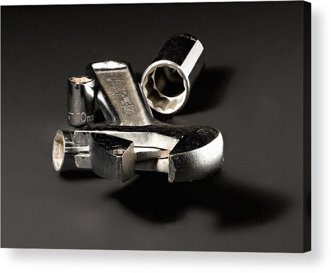 Wrench Acrylic Print featuring the photograph Wrench Stack by Steven Nelson