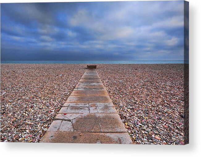 Scenics Acrylic Print featuring the photograph Zen beach by Nemo Galletti
