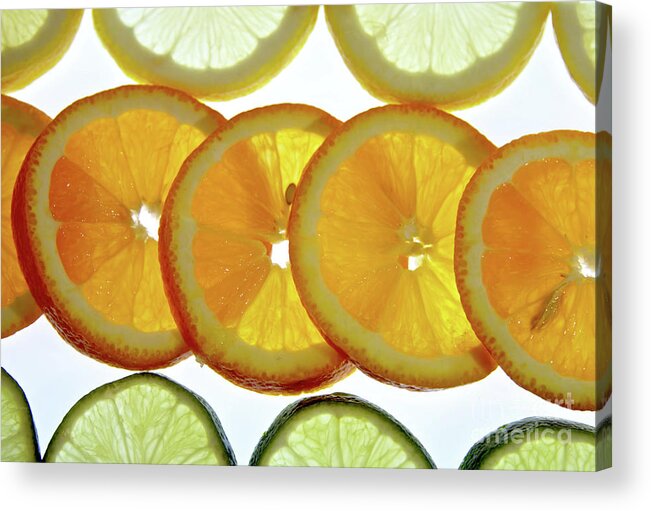 Fruits Acrylic Print featuring the photograph Zest of life by Baggieoldboy