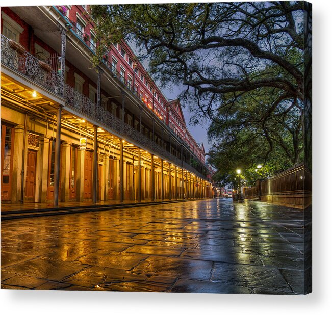 French Quarter Acrylic Print featuring the photograph Jackson Square Reflections by Tim Stanley