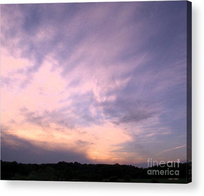 Pastel Acrylic Print featuring the photograph Pastel Clouds by Luther Fine Art