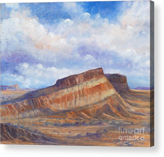 Southwest Acrylic Print featuring the painting Victorious by Birgit Seeger-Brooks