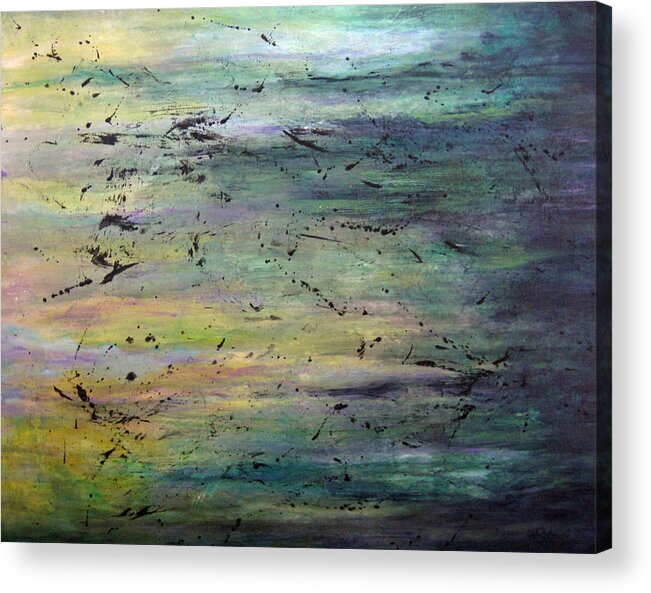 Colorful Acrylic Print featuring the painting Air and Substance by Roberta Rotunda