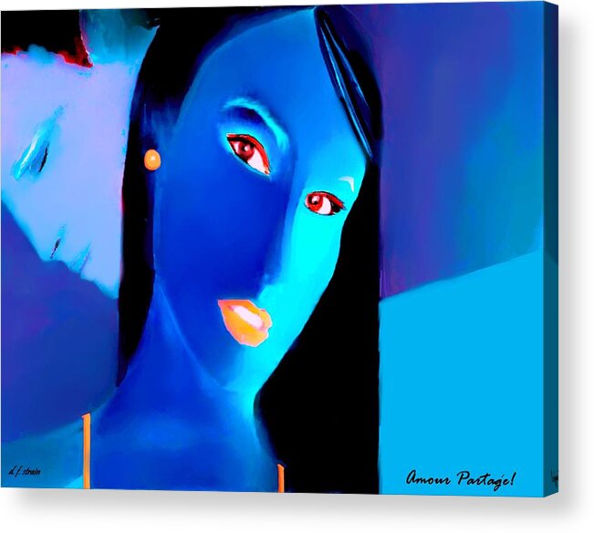  Fineartamerica.com Acrylic Print featuring the painting Amour Partage Love Shared  20 by Diane Strain