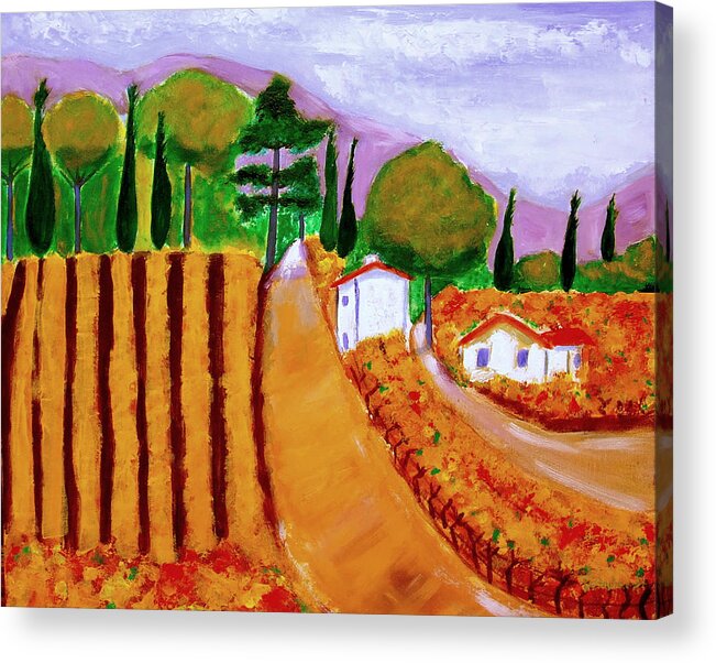 Provence Acrylic Print featuring the painting Automne en Provence by Rusty Gladdish