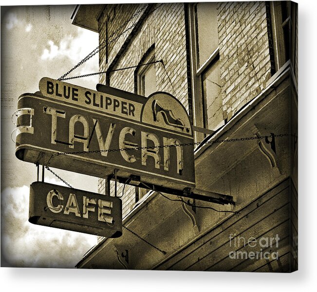 Bar Acrylic Print featuring the photograph Barhopping at the Blue Slipper 2 by Lee Craig
