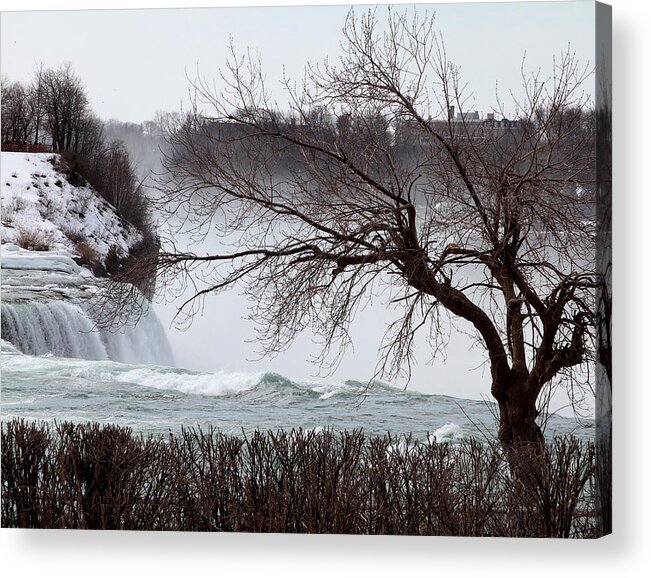 Niagara Falls Acrylic Print featuring the photograph Niagara in Winter by John Freidenberg