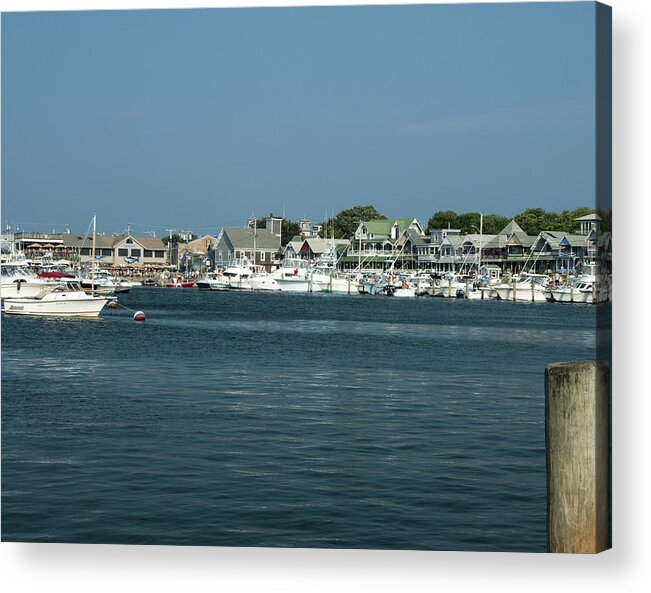 Photography Acrylic Print featuring the photograph Oak Bluff Harbor by Steven Natanson