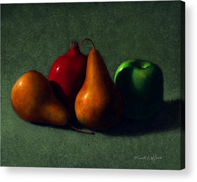 Still Life Acrylic Print featuring the painting Autumn Fruit by Frank Wilson