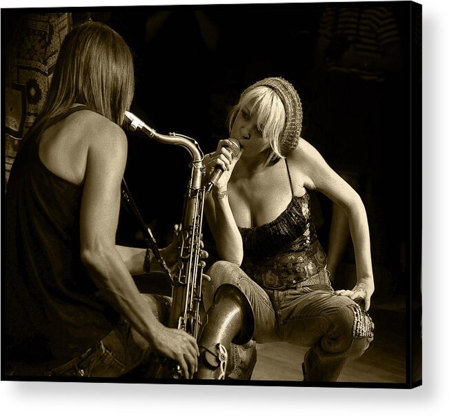 Bekka Bramlett Acrylic Print featuring the photograph Bekka and Deanne by Jim Mathis