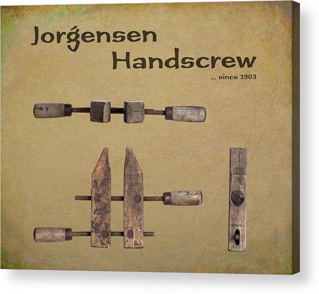 Clamp Acrylic Print featuring the photograph Jorgensen Handscrew by Tom Mc Nemar