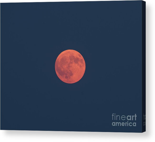 Natanson Acrylic Print featuring the photograph Smokey Moon by Steven Natanson
