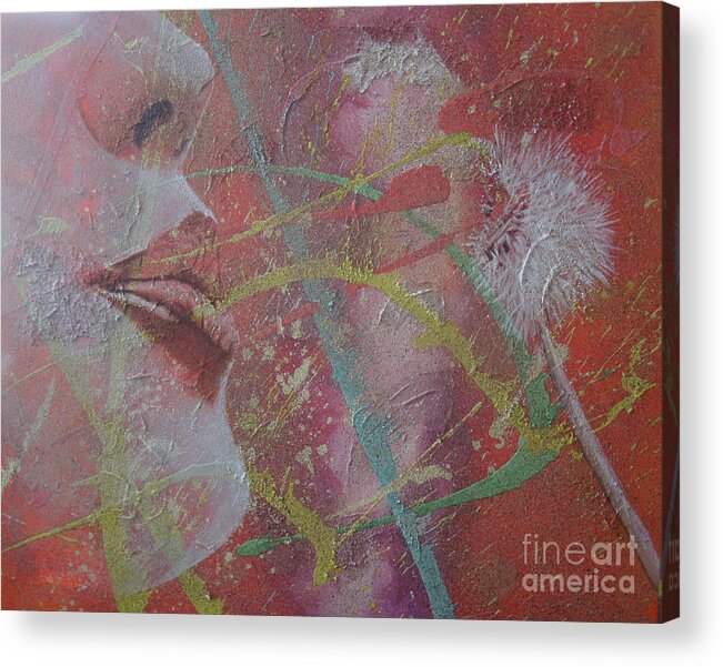Abstract Acrylic Print featuring the painting World Peace by Stuart Engel