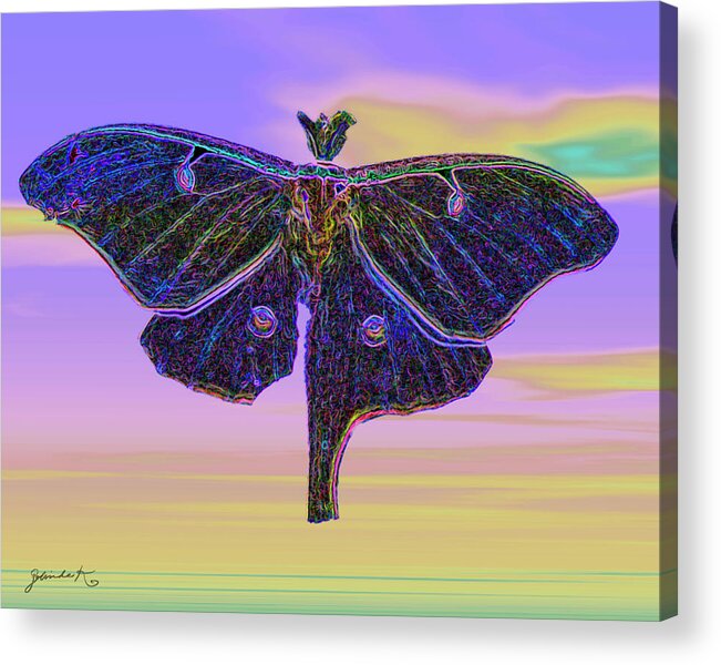 Nature Acrylic Print featuring the digital art Fantasia #3 by Gerlinde Keating