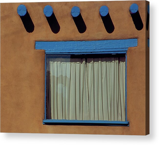 New Mexico Acrylic Print featuring the photograph Beige and Blue by S Katz