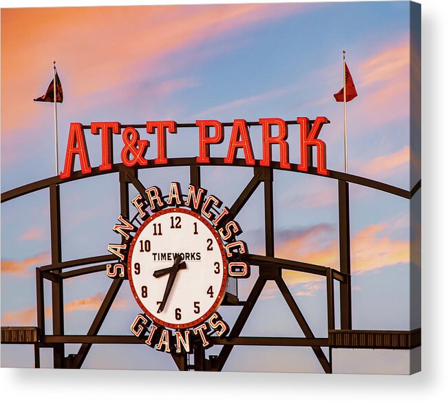 Baseball Acrylic Print featuring the photograph ATT Park San Francisco by Terry Walsh