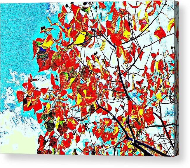 Autumn So Stylish Acrylic Print featuring the photograph Autumn So Stylish by VIVA Anderson