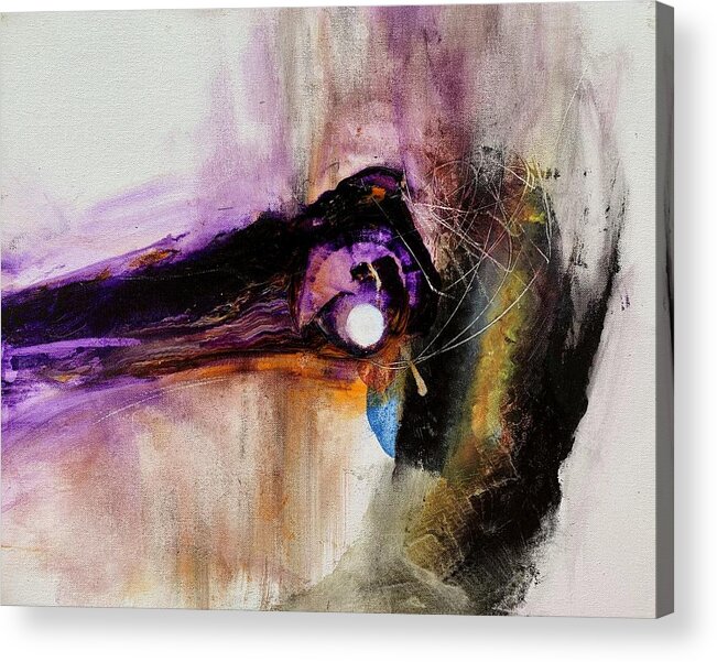 Abstract Expressionism Acrylic Print featuring the painting Void Slayer by Rodney Frederickson