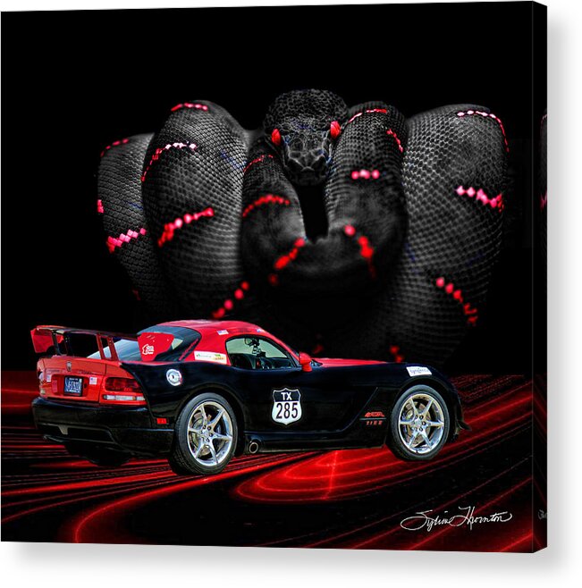 Sports Car Acrylic Print featuring the photograph 2010 Dodge Viper by Sylvia Thornton