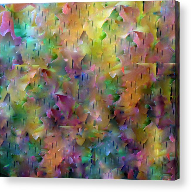 Rainbow All The Colors Of The Rainbow Acrylic Print featuring the painting Rainbow by Don Wright