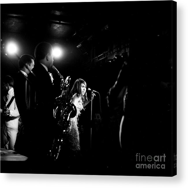 Tina Turner Acrylic Print featuring the photograph Ike and Tina Turner 1966 by Chris Walter