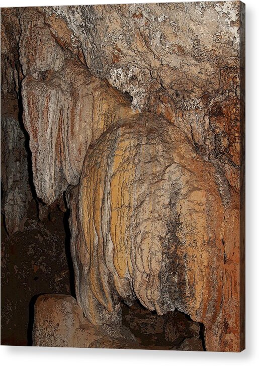 Cave Acrylic Print featuring the photograph Cave Figure, Chiapas, MX by Robert McKinstry