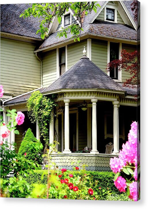 Jerry Acrylic Print featuring the photograph Covered Porch by Jerry Sodorff