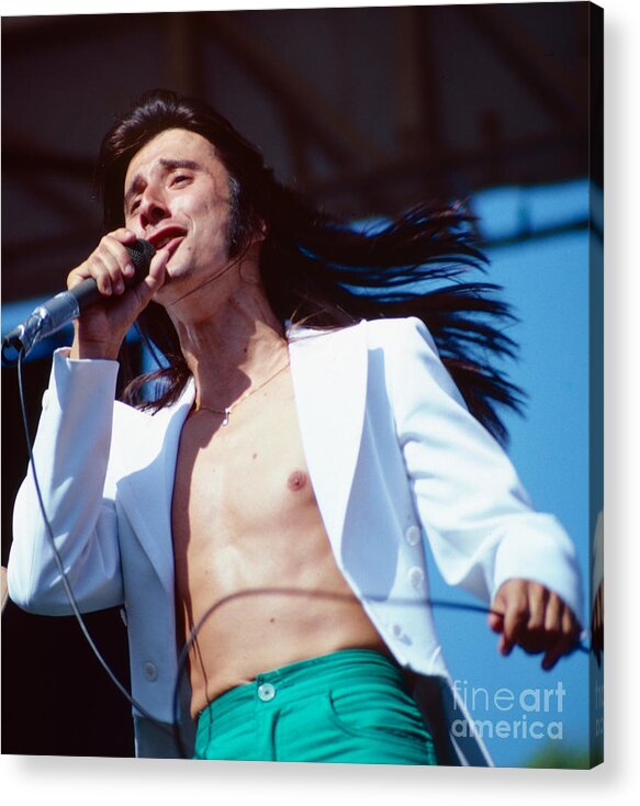Concert Photos For Sale Acrylic Print featuring the photograph Steve Perry of Journey at Day on the Green by Daniel Larsen