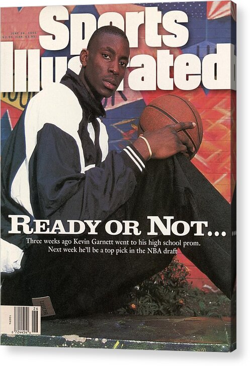Magazine Cover Acrylic Print featuring the photograph Farragut Career Academy Kevin Garnett, 1995 Nba Draft Sports Illustrated Cover by Sports Illustrated
