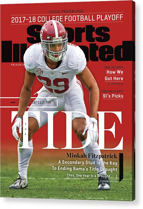 Auburn University Acrylic Print featuring the photograph The Case For The Tide 2017-18 College Football Playoff Sports Illustrated Cover by Sports Illustrated