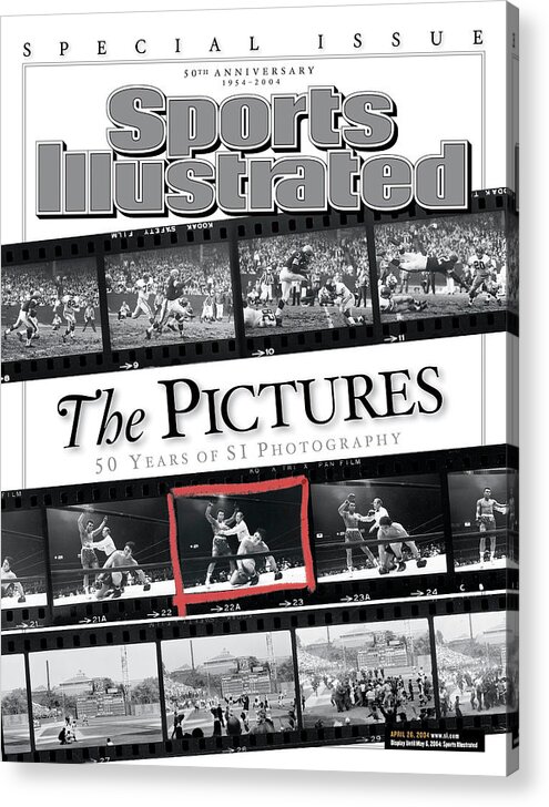 Magazine Cover Acrylic Print featuring the photograph The Pictures 50 Years Of Si Photography Sports Illustrated Cover by Sports Illustrated