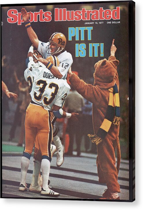 Magazine Cover Acrylic Print featuring the photograph University Of Pittsburgh Qb Matt Cavanaugh, 1977 Sugar Bowl Sports Illustrated Cover by Sports Illustrated