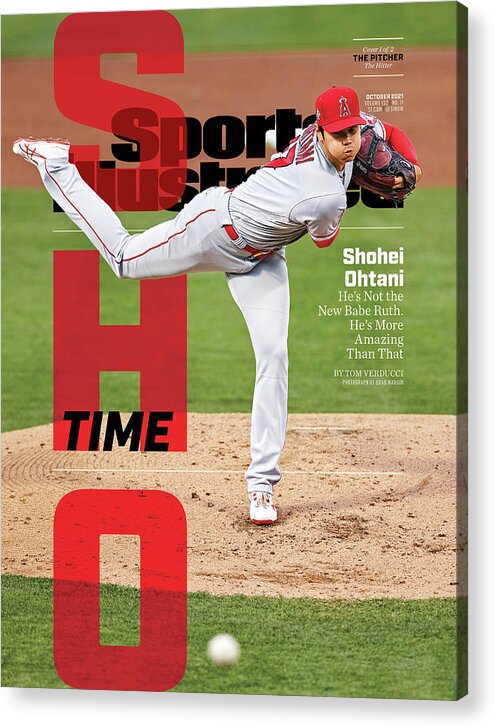 Published Acrylic Print featuring the photograph Sho Time, Los Angeles Angels Shohei Ohtani Cover by Sports Illustrated