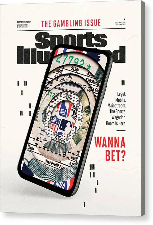 Gambling Acrylic Print featuring the photograph 2021 Sports Illustrated Gambling Issue Cover by Sports Illustrated