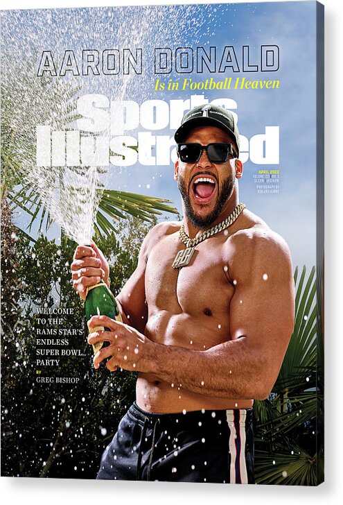 April 2022 Cover Acrylic Print featuring the photograph Los Angeles Rams Aaron Donald Cover by Sports Illustrated