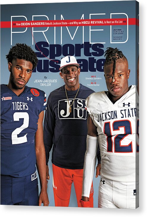 Hbcu Acrylic Print featuring the photograph Primed - Jackson State University and Coach Deion Sanders Issue Cover by Sports Illustrated