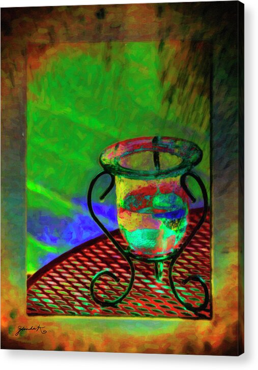 (c) 2023 Gerlinde Keating. All Rights Reserved. Acrylic Print featuring the mixed media Rainwater by Gerlinde Keating - Galleria GK Keating Associates Inc