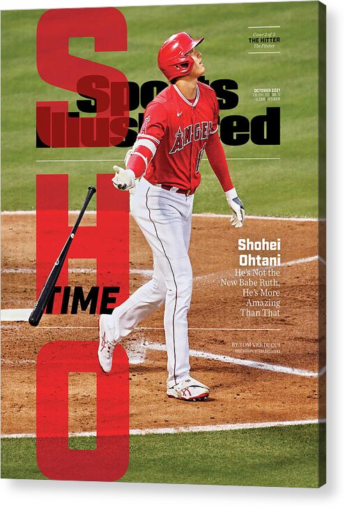 Shohei Ohtani Acrylic Print featuring the photograph Sho Time, Los Angeles Angels Shohei Ohtani Cover by Sports Illustrated