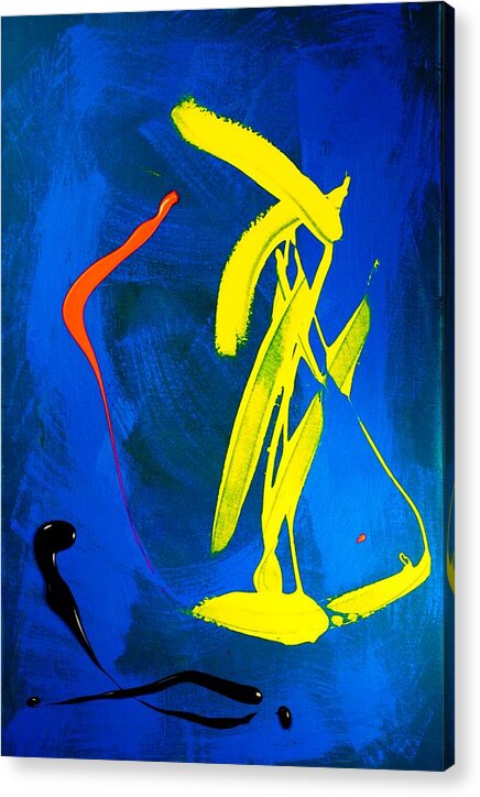 Abstract Expressionism Acrylic Print featuring the painting Space and Balance by Elf EVANS