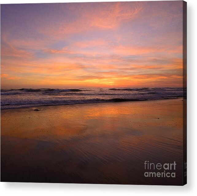 Encinitas Acrylic Print featuring the photograph Superglow Cardiff By The Sea by John F Tsumas