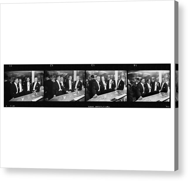 Jimmy Stewart Acrylic Print featuring the photograph Four Kings Of Hollywood by Slim Aarons
