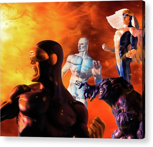 Fire Acrylic Print featuring the photograph X-Men - Phoenix Rising by Blindzider Photography