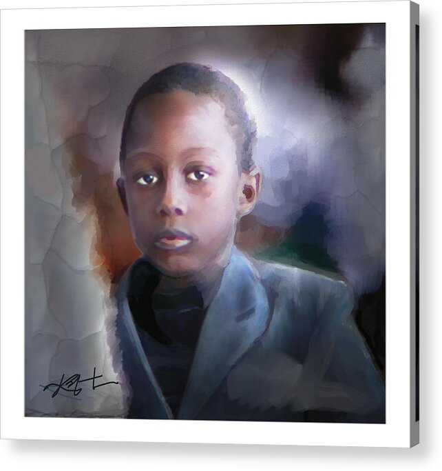 Boy Acrylic Print featuring the painting Phillipe by Bob Salo