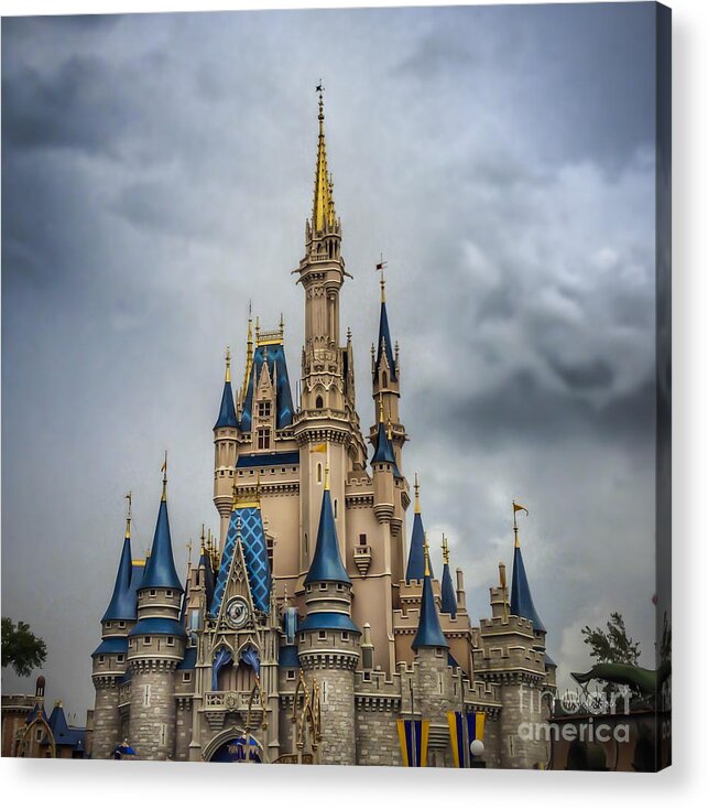 Disney Acrylic Print featuring the photograph Cinderellas Castle by T Lowry Wilson