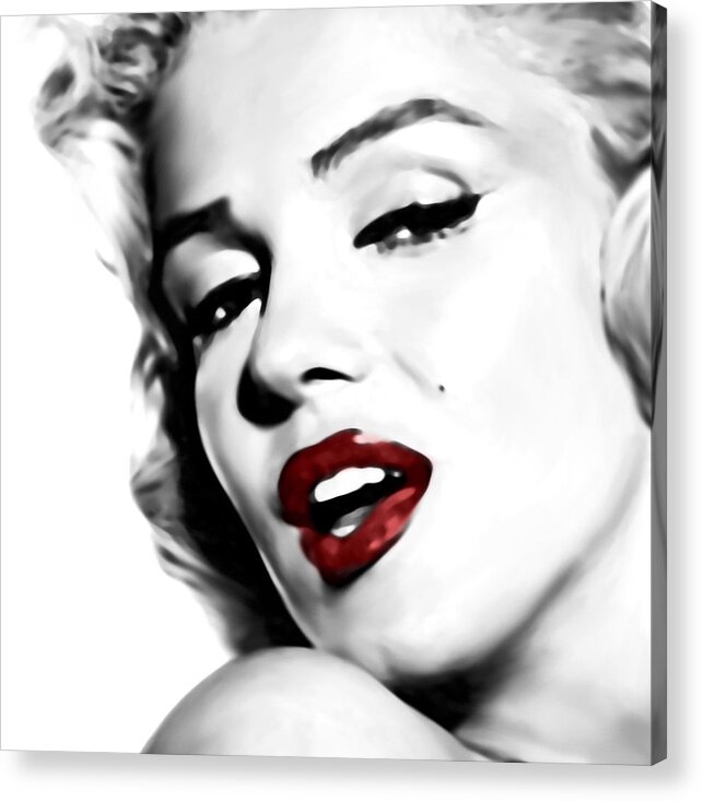 Marilyn Monroe Acrylic Print featuring the digital art Marilyn Monroe by Laurence Adamson