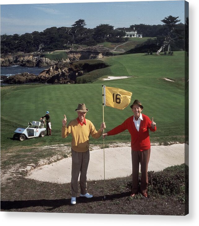 Recreational Pursuit Acrylic Print featuring the photograph Golfing Pals by Slim Aarons