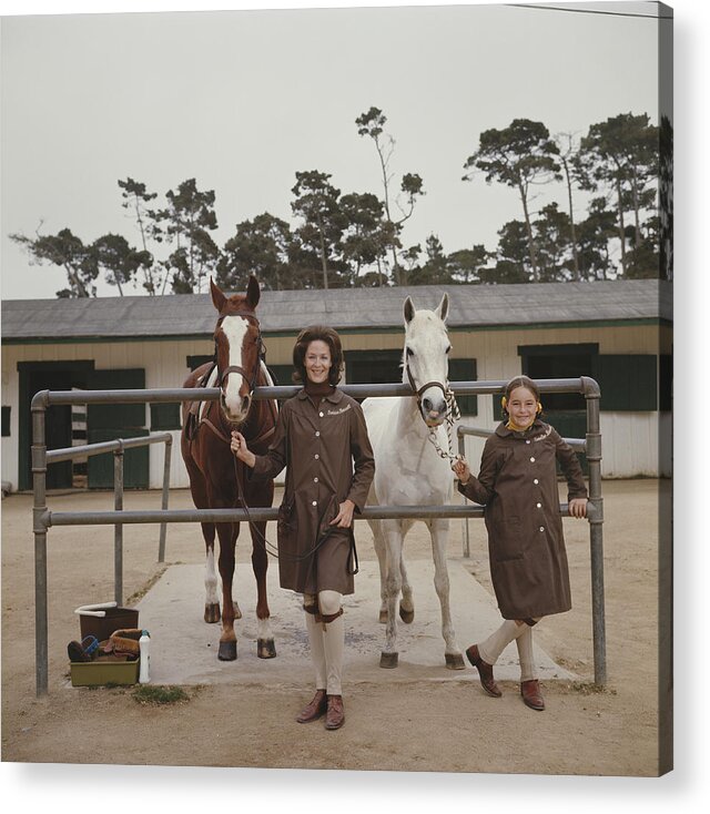 Horse Acrylic Print featuring the photograph Pebble Beach by Slim Aarons