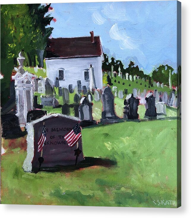 Unknown Soldier Acrylic Print featuring the painting Memorial Day by Cyndie Katz