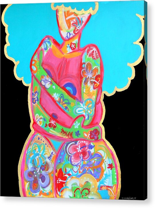 Bright Acrylic Print featuring the painting Im a work of Art by Diamin Nicole